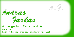andras farkas business card